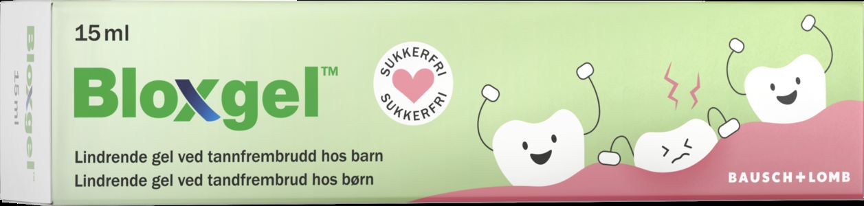 Bloxgel ved tannutbrudd hos barn 15 ml