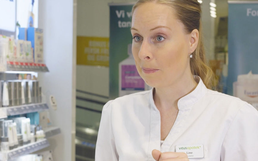 Line snakker om dagkrem (lang)
