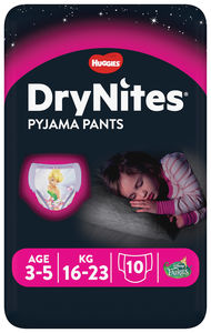 DryNites bleie jente 3-5 år 10 stk