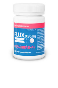 Flux Sugetabletter med bringebærsmak 0,5 mg