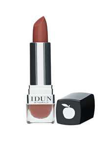 IDUN Minerals Matte leppestift Jungfrubär (rød med hint av brun) 4 g