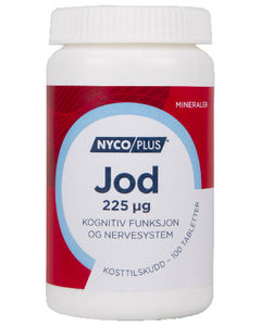 Nycoplus Jod tabletter 225 mcg 100 tabletter (NB! Ikke til atomberedskap)