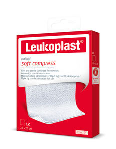 Leukoplast Cutisoft sterile kompress 7,5x7,5cm 12 stk