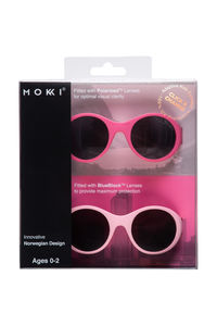 Mokki Click & Change - Solbrille til baby og barn 0-2 år - Rosa
