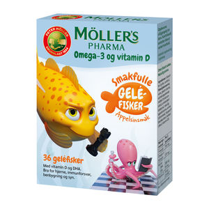 Möller's Pharma Omega3 gelefisk 36 stk