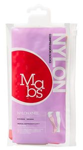 Mabs Nylon Kne Sand, kompresjonsstrømpe, str L - 1 par