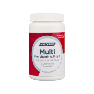 Nycoplus Multi uten vitamin A, D og K 100 tabletter