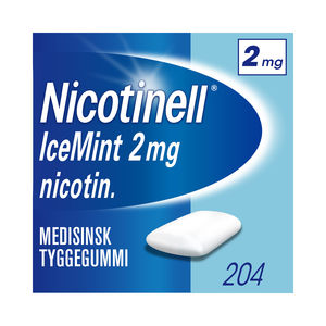 Nicotinell Icemint tyggegum 2 mg, Slutte å røyke