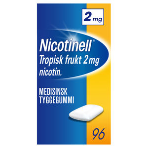 Nicotinell Tropisk frukt tyggegum 2 mg, Slutte å røyke