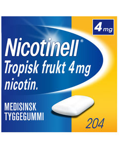 Nicotinell Tropisk frukt tyggegum 4 mg, Slutte å røyke
