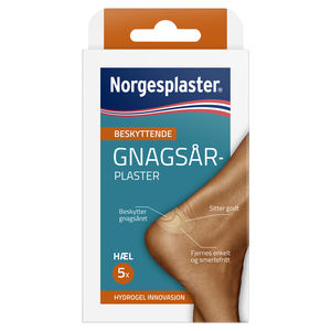 Norgesplaster beskyttende gnagsårplaster til hæl 5 stk