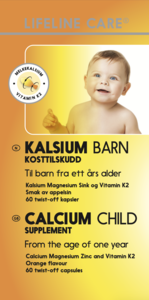 Lifeline care kalsium barn 60 stk