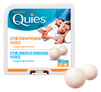Quies ørepropper voks 8 par