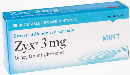 Zyx sugetablett med mintsmak 3 mg