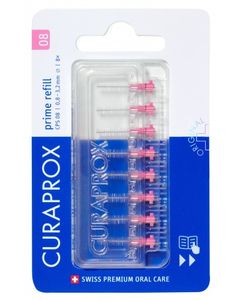 Curaprox mellomrombørste 08 refill rosa