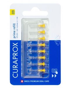 Curaprox mellomrombørste 09 refill gul