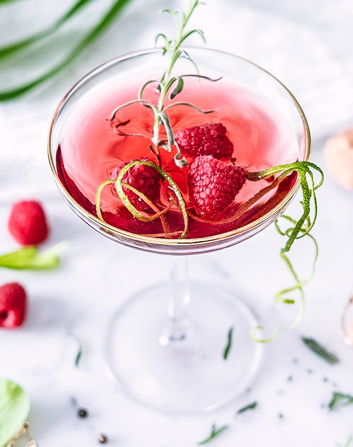 Kombucha med bringebær