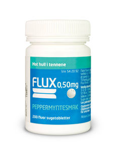 Flux Sugetab med peppermyntesmak 0,5 mg