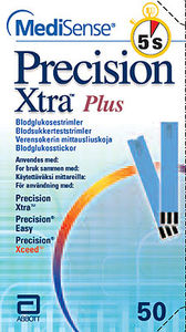 FreeStyle Precision teststrimler til måling av blodsukker 50 stk