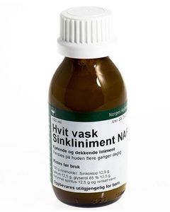 Hvit vask - Sinkliniment NAF 12,5% 100 ml