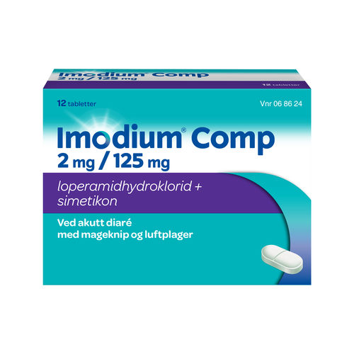 venstre Burma forråde Kjøp Imodium Comp tabletter 2/125mg 12 stk på nett | Vitusapotek