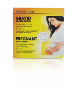 Lifeline Care kosttilskudd for gravide, 4x30 tabletter