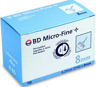 BD Micro-Fine+ 8mm Pennekanyle 31G 100 stk