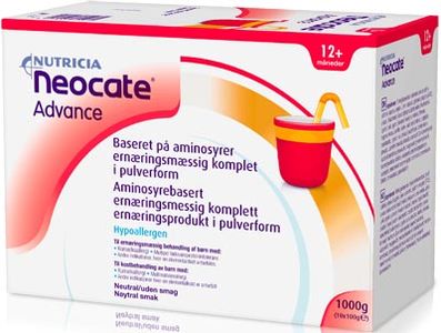 Neocate Advance nøytral ernæringspulver for barn 10x100 g