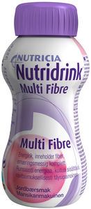Nutridrink Multi Fibre næringsdrikk jordbær 200 ml