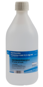 Klorhexidin Fresenius Kabi Liniment, oppl 0,5 mg/ml