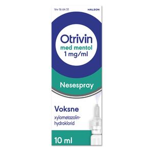 Otrivin Mentol nesespray forkjølelse 1 mg/ml