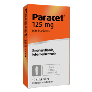 Paracet Stikkpille 125 mg