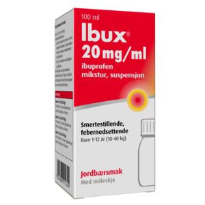 Ibux mikstur 20mg/ml jordbær
