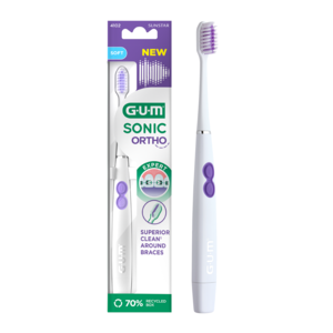 GUM Sonic Ortho batteritannbørste 1 stk