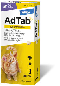 AdTab vet tyggetab  12mg katt