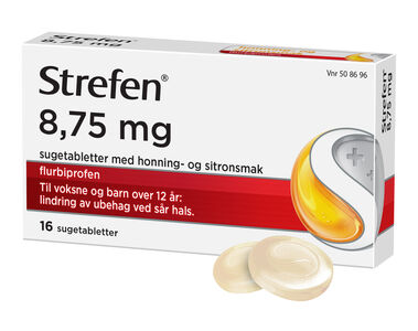 Strefen sugetablett med honning- og sitronsmak 8,75 mg