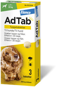 AdTab vet tyggetablett 450mg til hund (11-22 kg)