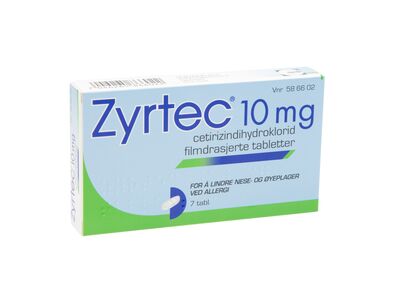 Zyrtec tabletter 10 mg