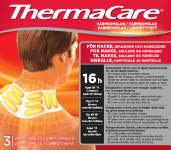 ThermaCare varmeomslag nakke, skulder og håndledd 3 stk
