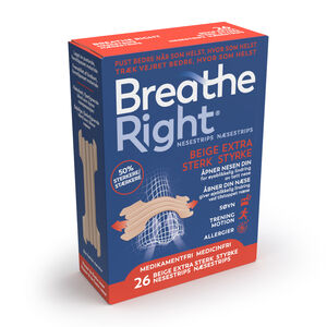 Breathe Right nesestrips beige ekstra sterk 26 stk