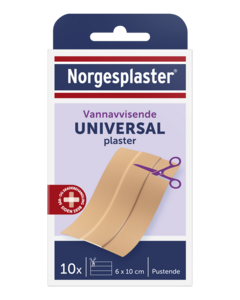 Norgesplaster universal plaster 6x10 cm 10 stk