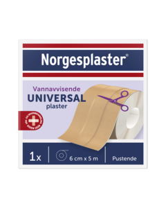 Norgesplaster universal plaster 6cmx5m 1 stk