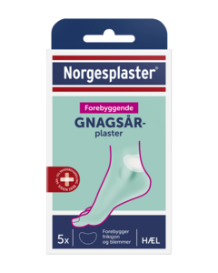 Norgesplaster forebyggende gnagsårplaster hæl 5 stk