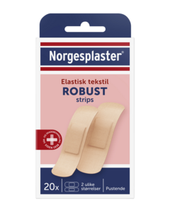 Norgesplaster robust strips 2 størrelser 20 stk
