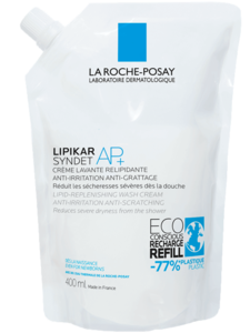 La Roche-Posay Lipikar Syndet AP+ dusjgelékrem refill 400ml