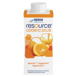 Resource addera plus næringsdrikk appelsin 4x200ml