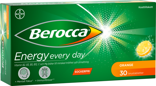 Berocca Energy appelsin 2x15 brusetabletter