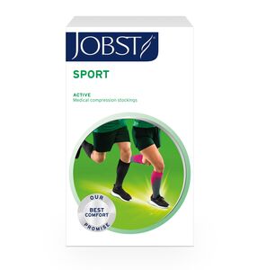 JOBST Sport klasse 1 knestrømpe rosa 1 par