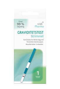 Vidi Pharma graviditetstest strimmel 1 stk