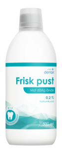 Vidi dental frisk pust fluorskyll 0,2 % 500 ml